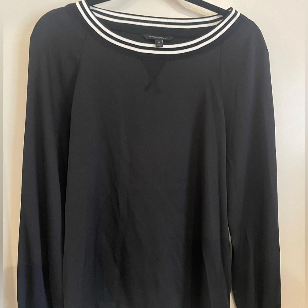 Women’s Long Sleeve Banana Republic Shirt (Black)